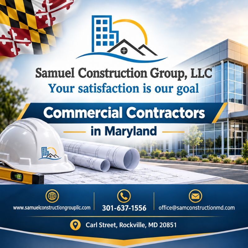 Experienced Commercial Contractors in Maryland for Office and Retail Projects